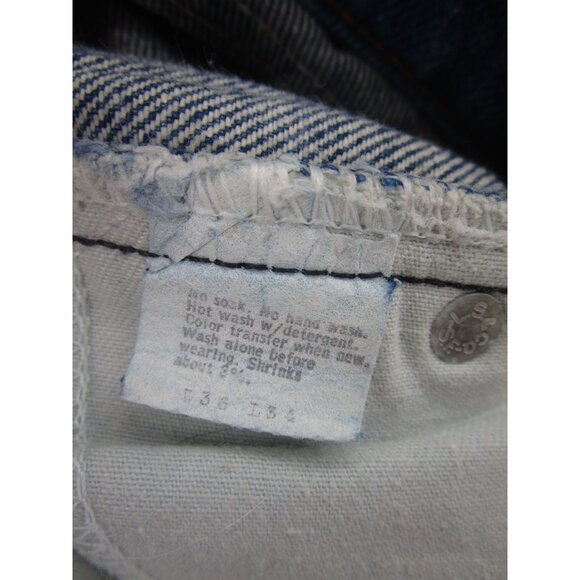 VINTAGE Levis 517 Jeans 36X30 Bootcut Orange Tab Pants 80s Made In USA* - Picture 10 of 12